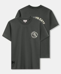 Áo thun Graphic xám chì